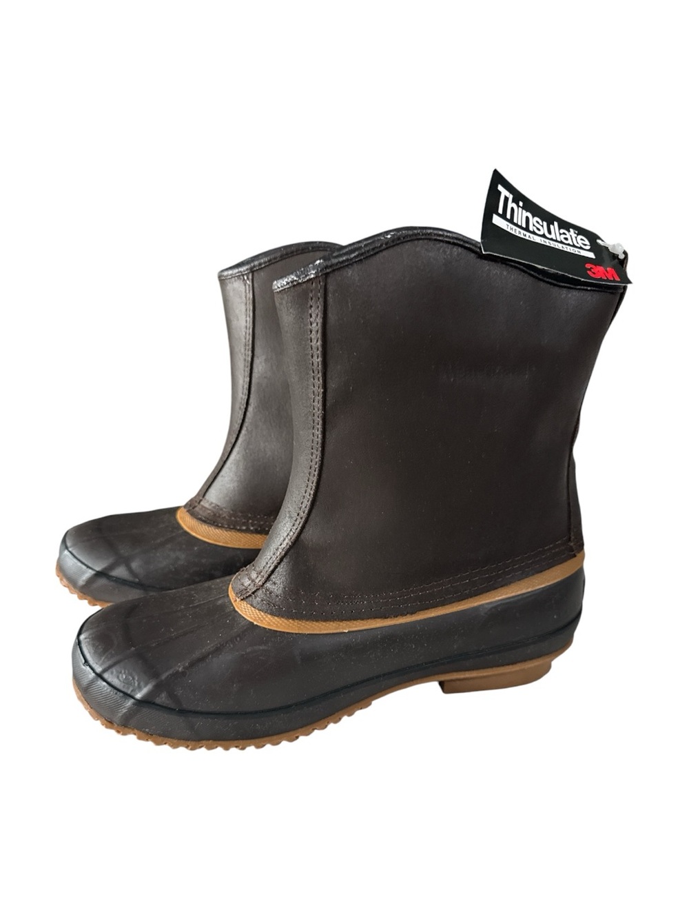Thinsulate Insulated Brown Men's Duck Boots SZ-10 NWT